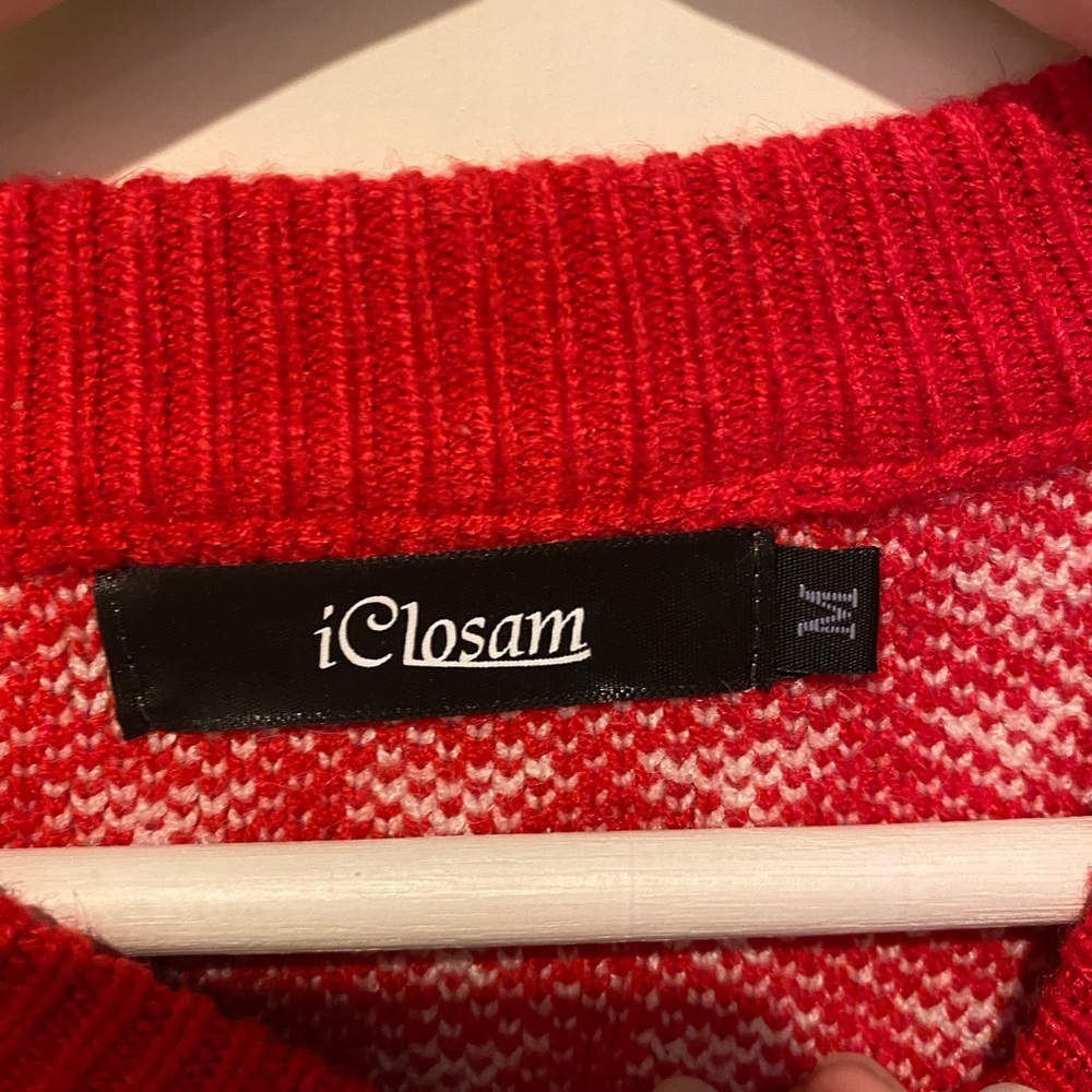 iClosam Holiday / Christmas Ski Sweater Very Soft! SIZE MED - Picture 2 of 3